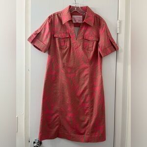 EUC Lilly Pulitzer Apple stretch zebra dress 6